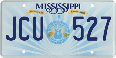 MS license plate JCU527