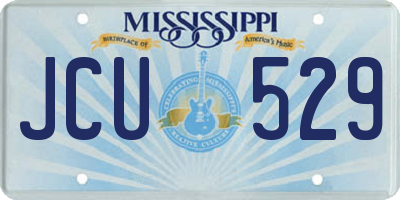 MS license plate JCU529