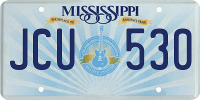 MS license plate JCU530