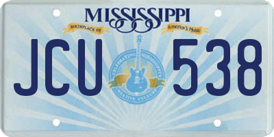 MS license plate JCU538
