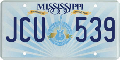 MS license plate JCU539