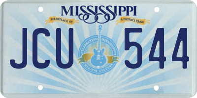 MS license plate JCU544