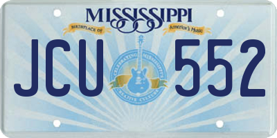 MS license plate JCU552