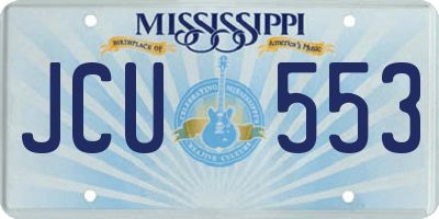 MS license plate JCU553