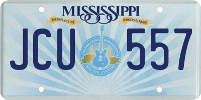 MS license plate JCU557