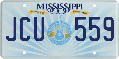 MS license plate JCU559