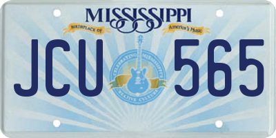 MS license plate JCU565
