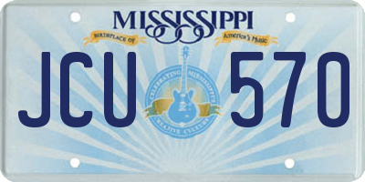 MS license plate JCU570