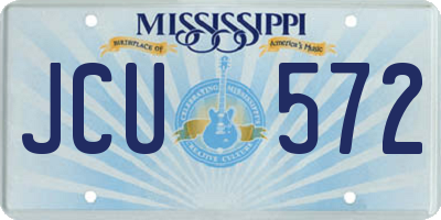 MS license plate JCU572