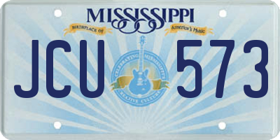 MS license plate JCU573