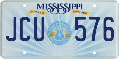 MS license plate JCU576