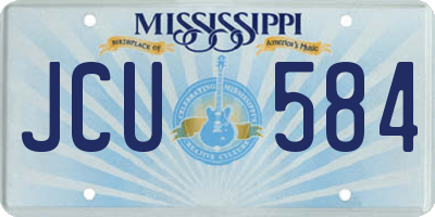 MS license plate JCU584