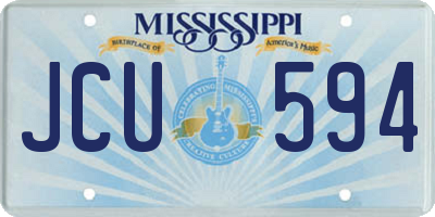 MS license plate JCU594