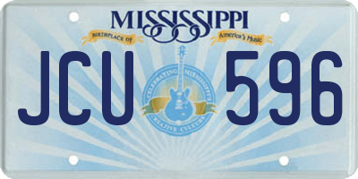 MS license plate JCU596