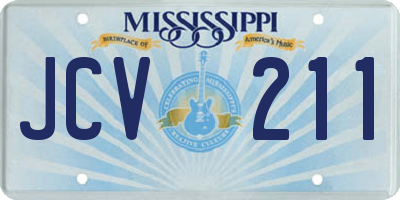 MS license plate JCV211