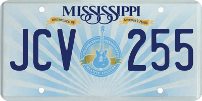 MS license plate JCV255