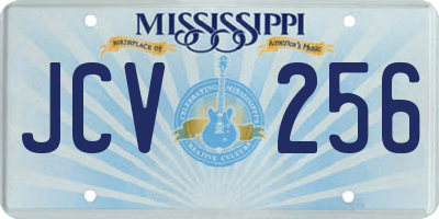 MS license plate JCV256