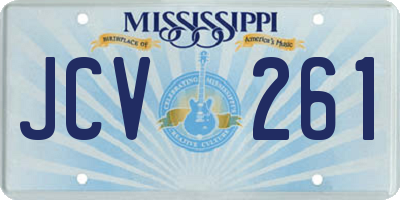 MS license plate JCV261