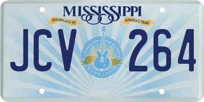 MS license plate JCV264