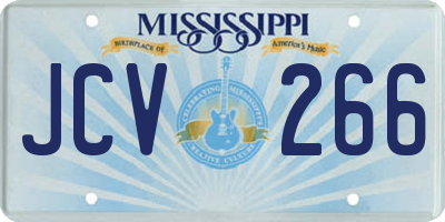 MS license plate JCV266
