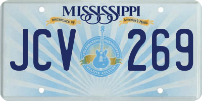 MS license plate JCV269