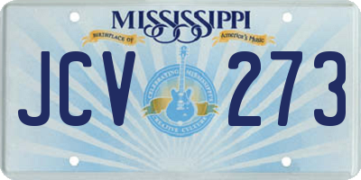 MS license plate JCV273