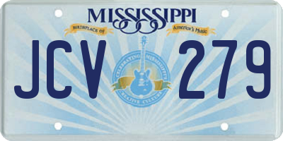 MS license plate JCV279