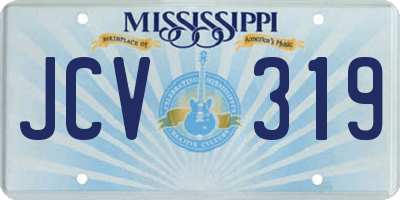 MS license plate JCV319