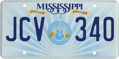 MS license plate JCV340