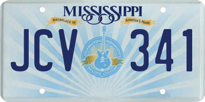 MS license plate JCV341