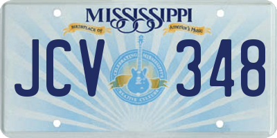 MS license plate JCV348