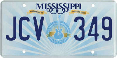 MS license plate JCV349