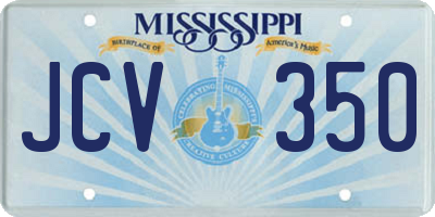 MS license plate JCV350