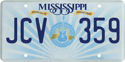MS license plate JCV359