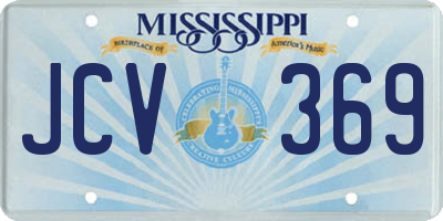 MS license plate JCV369