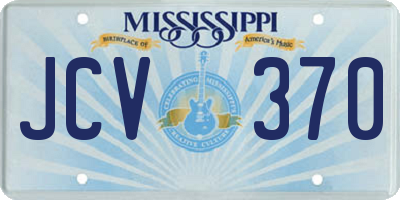 MS license plate JCV370