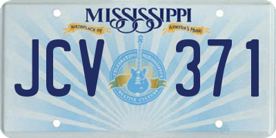 MS license plate JCV371