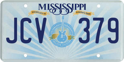 MS license plate JCV379
