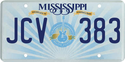 MS license plate JCV383