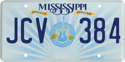 MS license plate JCV384
