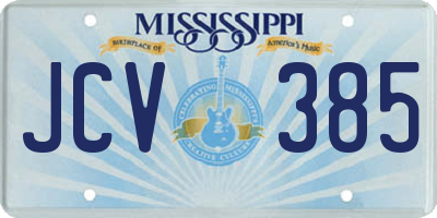 MS license plate JCV385