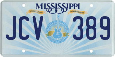 MS license plate JCV389