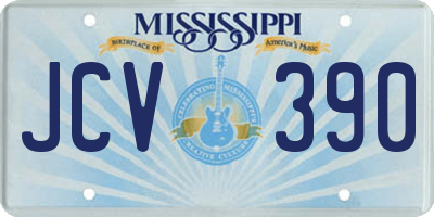 MS license plate JCV390