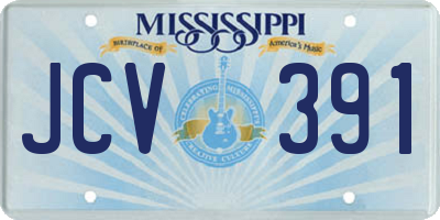 MS license plate JCV391