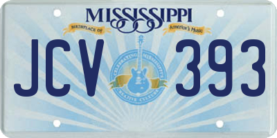 MS license plate JCV393