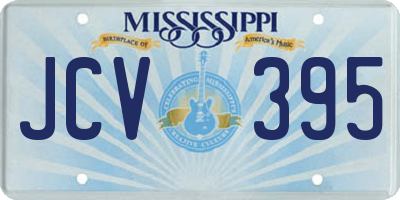 MS license plate JCV395