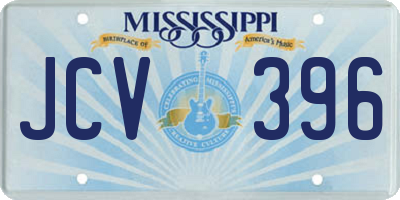 MS license plate JCV396