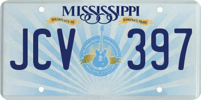 MS license plate JCV397
