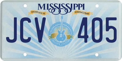 MS license plate JCV405