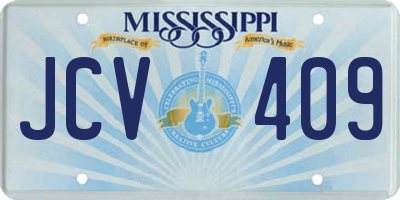 MS license plate JCV409